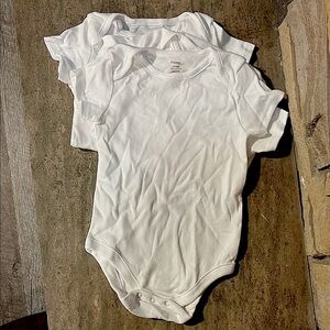White Kids One Piece Bodysuit (3 pack)